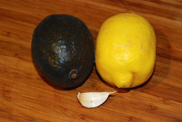 Ingredients for Avocado Sour Cream