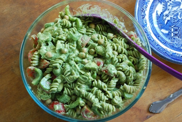 Pesto Sauce and a Pasta Salad / Gluten-Free, Low-Fat, Oil-Free, Vegan
