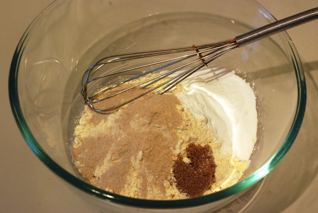 Whisk the dry ingredients together