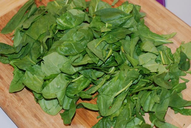 Chopped spinach