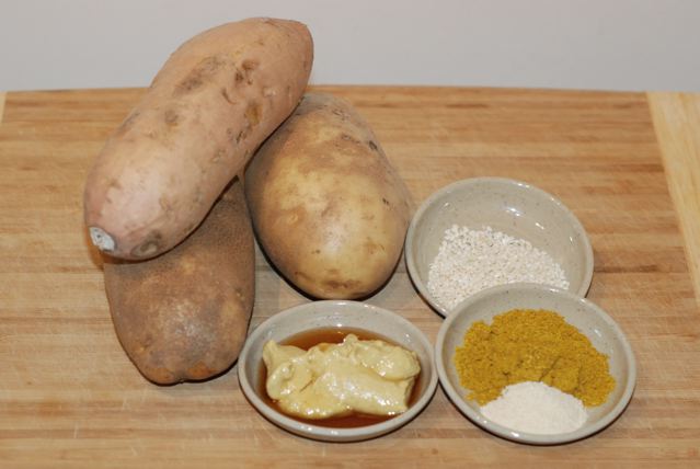 Ingredients for Curry Roasted Potatoes