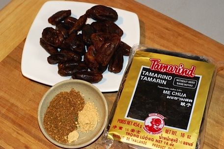 Ingredient for Tamarind Date Sauce