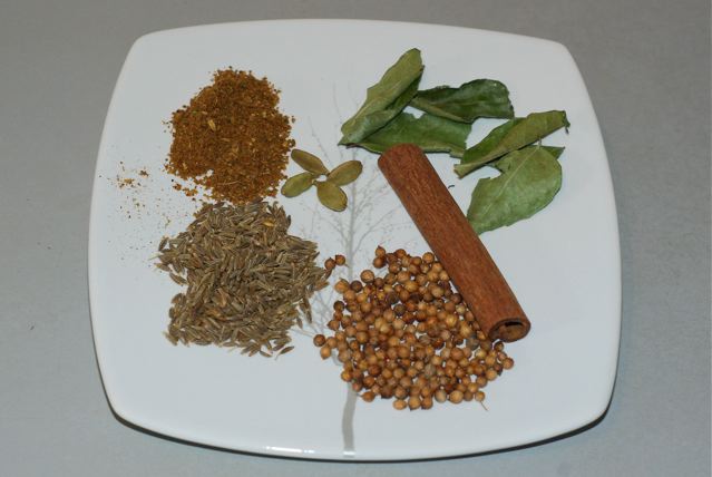 Spice mix for Masala Rice Pilaf with Mushrooms and Peas