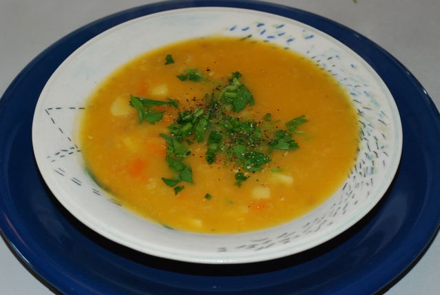 Creamy Carrot parsnip Soup with Ginger and Fennel