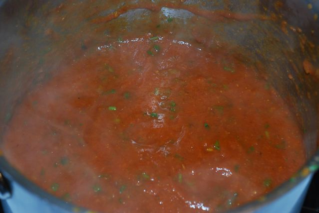 Stir the cilantro into the sauce