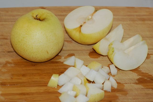 Chopped Asian pears