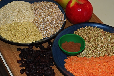 Ingredients--Instant Pot (or Slow Cooker) Gluten-Free Multi-Grain Porridge / beansriceeverythingnice@weebly.com
