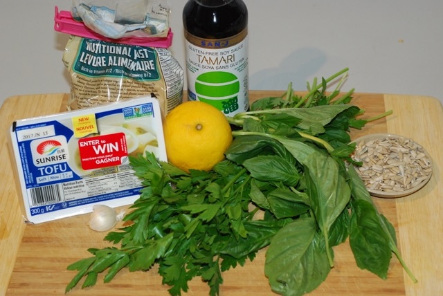 Ingredients for Pesto Sauce