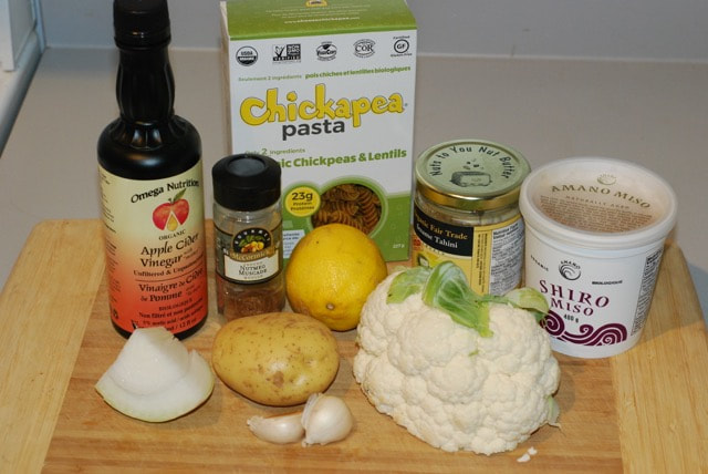Cauliflower Alfredo / Gluten-Free, Oil-Free, Soy-Free, Vegan ingredients