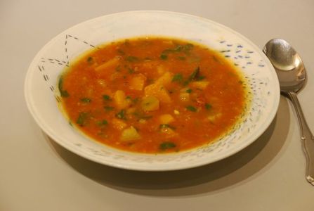 Spicy Tomato and Kabocha Squash Soup / Instant Pot Recipe