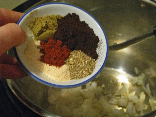Add the chili seasoning blend