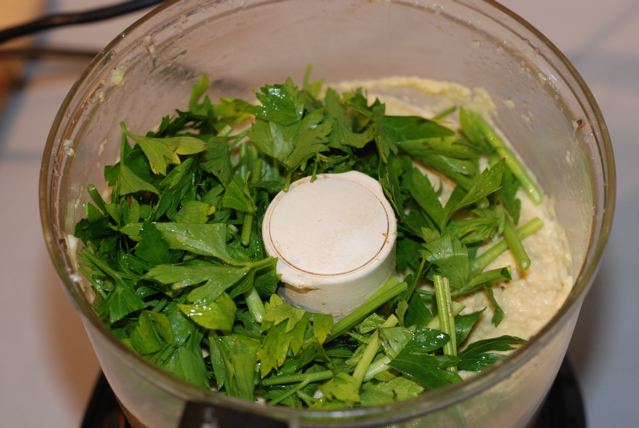Add the parsley and pulse to combine