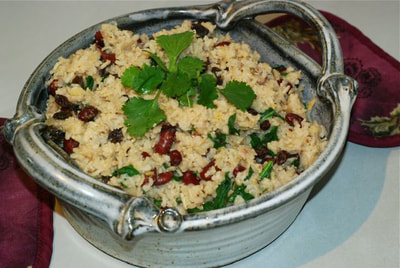 Spinach and Kidney Bean Rice Pulao ready to take as a side dish to any gathering.