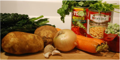 Ingredients for Curried Potato Soup