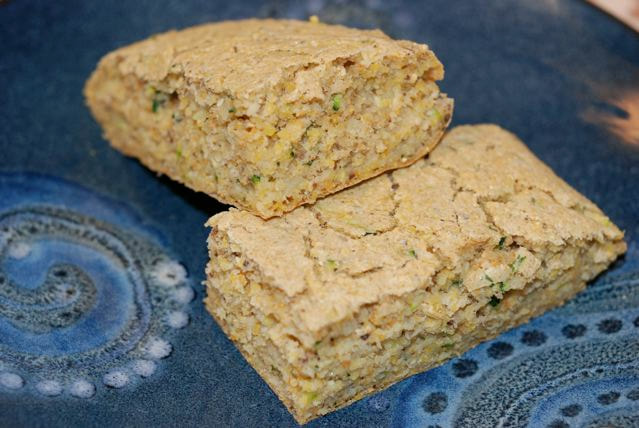 Zucchini Corn Bread—Soup with Friends / Comforting Bowls of gluten-free Vegan Goodness—beansriceeverythingnice.weebly.com