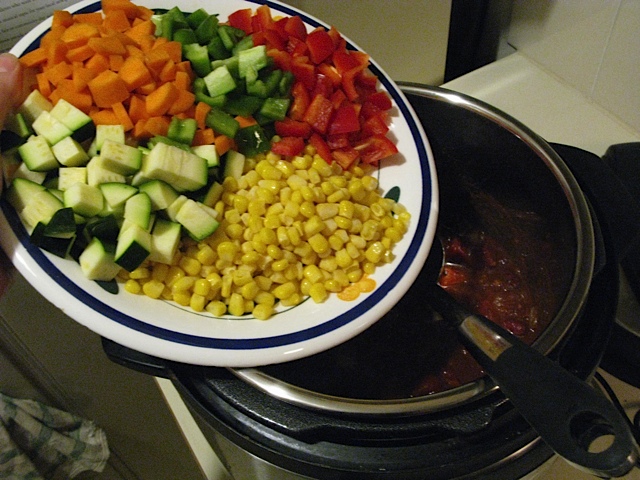 Add the vegetables