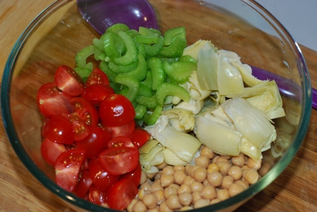 Prepared salad ingredients