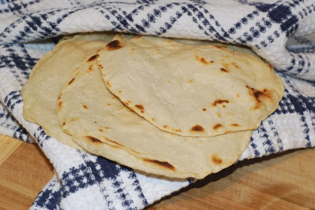 Plate of Freshly made Corn Tortillas--https://beansriceeverythingnice.weebly.com