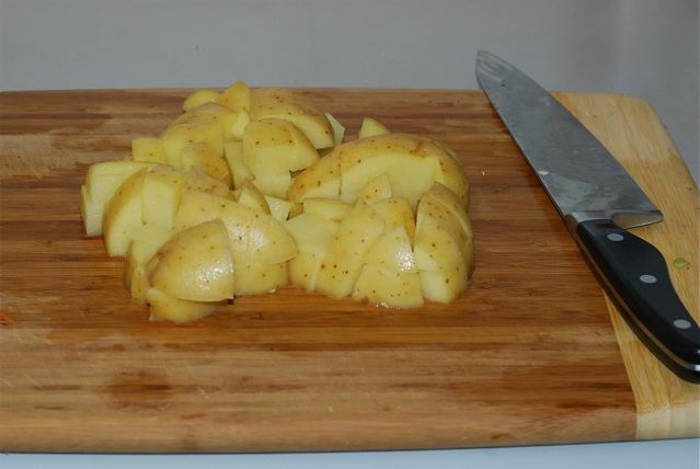 Chopped potato