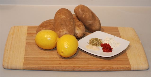 Ingredients for Lemon Roasted Potatoes