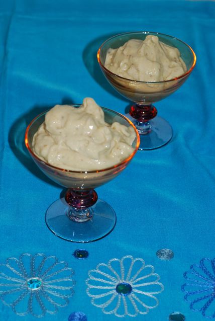 Banana Walnut Ice Dream served up for two