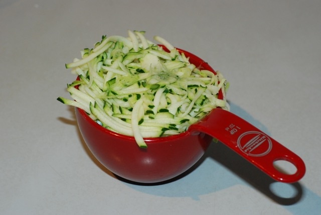 1 generous cup of shredded zucchini
