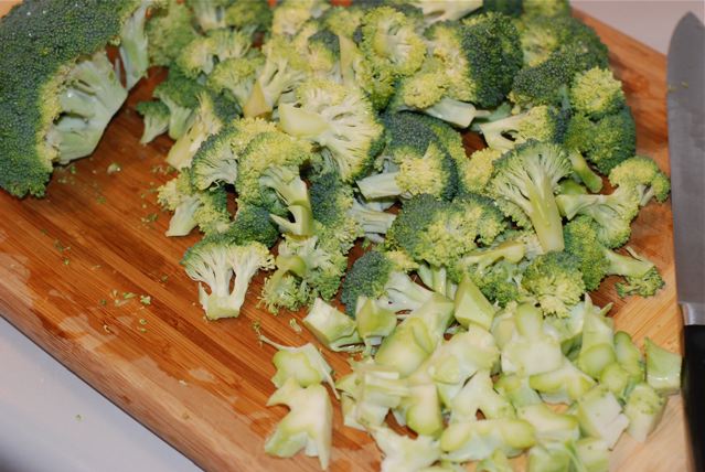 Chopped broccoli