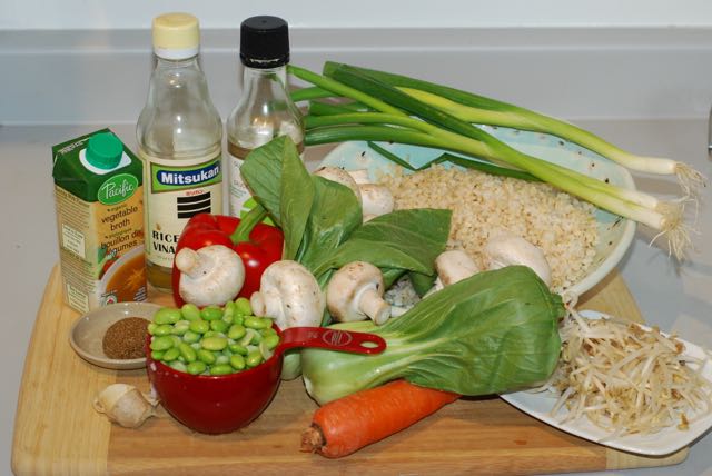 Ingredients for Asian Unfried Rice