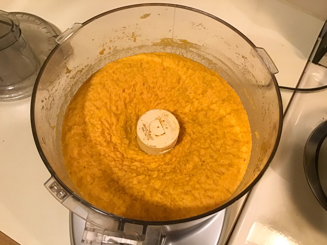 Finished hummus--Carrot hummus / Gluten-Free, Oil-Free, Vegan--beansriceeverythingnIce.weebly.com