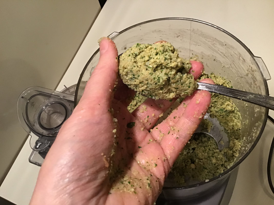 Gather up a heaping soup spoon—Baked Falafel with Lemon Tahini Sauce / Gluten-Free, Oil-Free, Vegan / beansriceeverythingnice.weebly.com