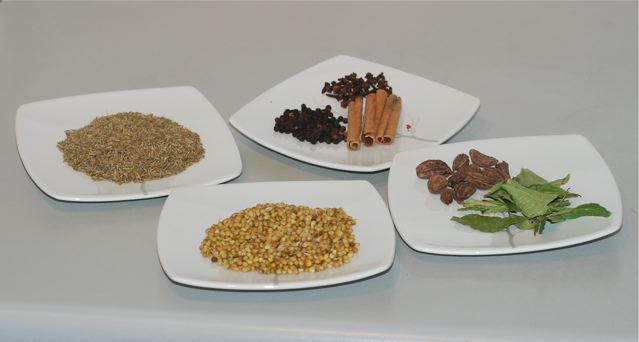 Individual spices for Garam Masala