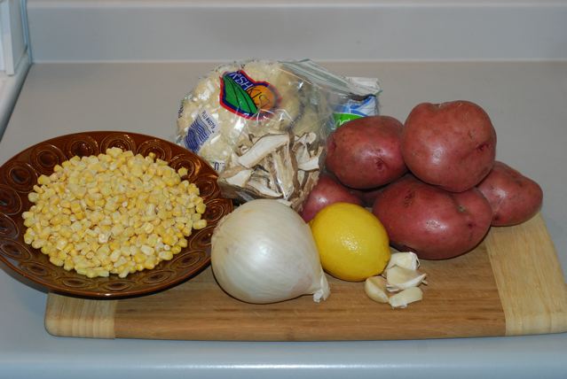 Ingredients for Scalloped Potatoes / Gluten-Free, Oil-Free, Low-Fat, Vegan